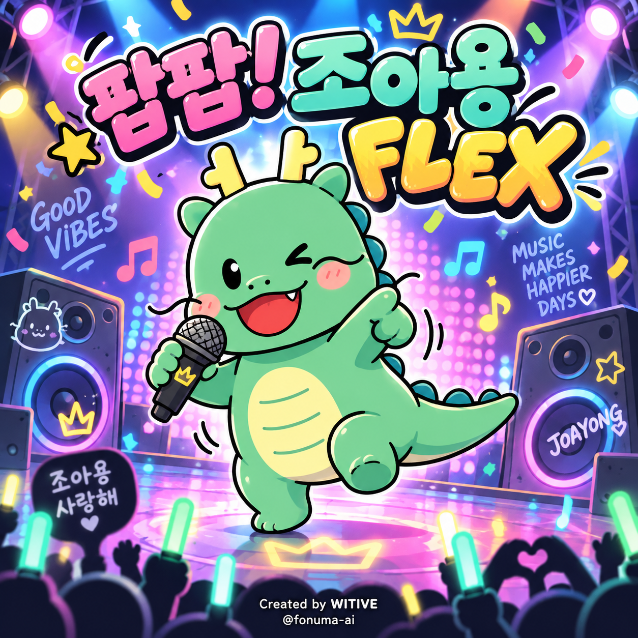팝팝 용용 플렉스 · 용인시 조아용과 함께하는 팝팝 무대 — 앨범 커버